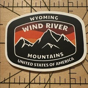 💜13/$13 +Bundle Sticker Sale | Travel Wild River Mountains Wyoming Sticker